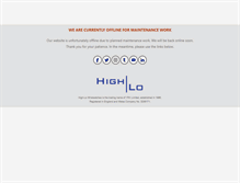 Tablet Screenshot of high-lo.co.uk